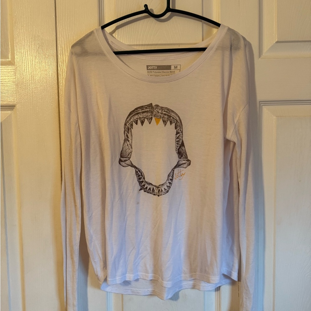 Women’s Jetty Shark Print Long Sleeve